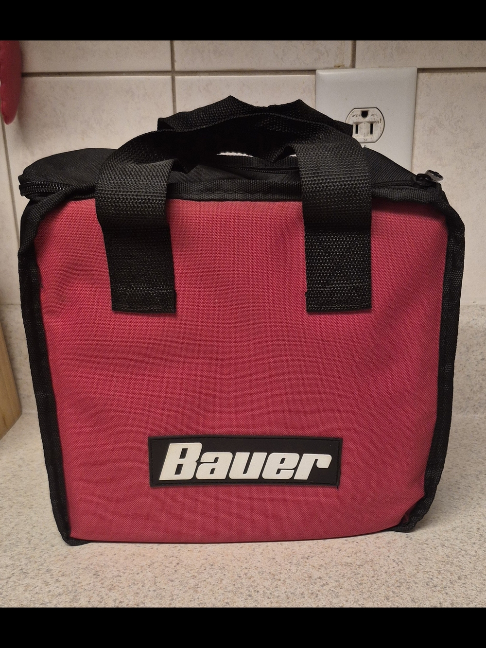 Bauer Red and Black Men’s Gear Bag